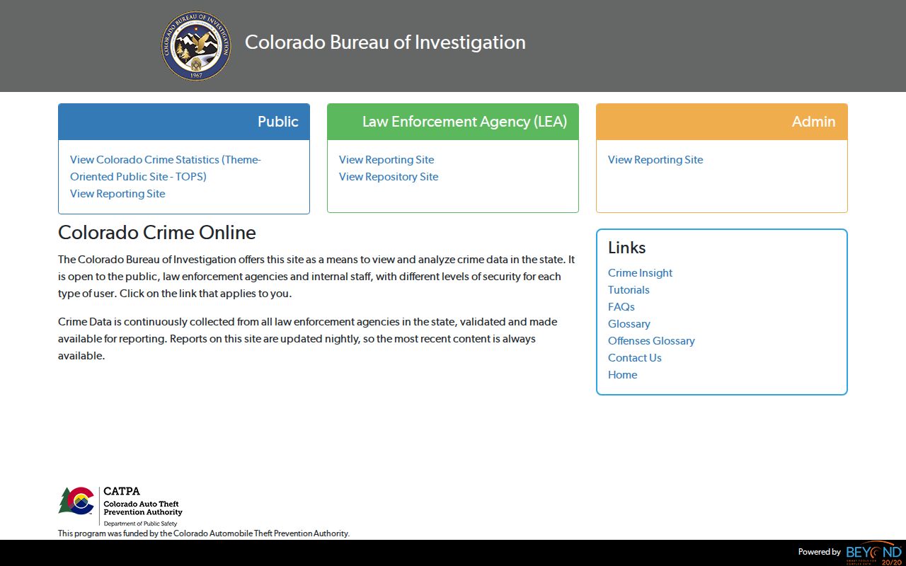 Clear Creek County criminal records and Colorado crime statistics