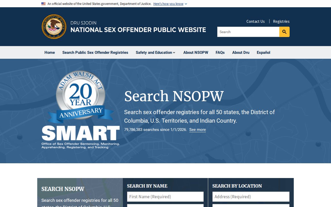 National registry search for a Clear Creek County safety check